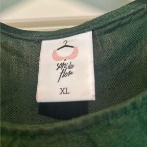 Sophie de Flor Green Top XL